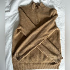 Men’s wool quarter zip Polo size M